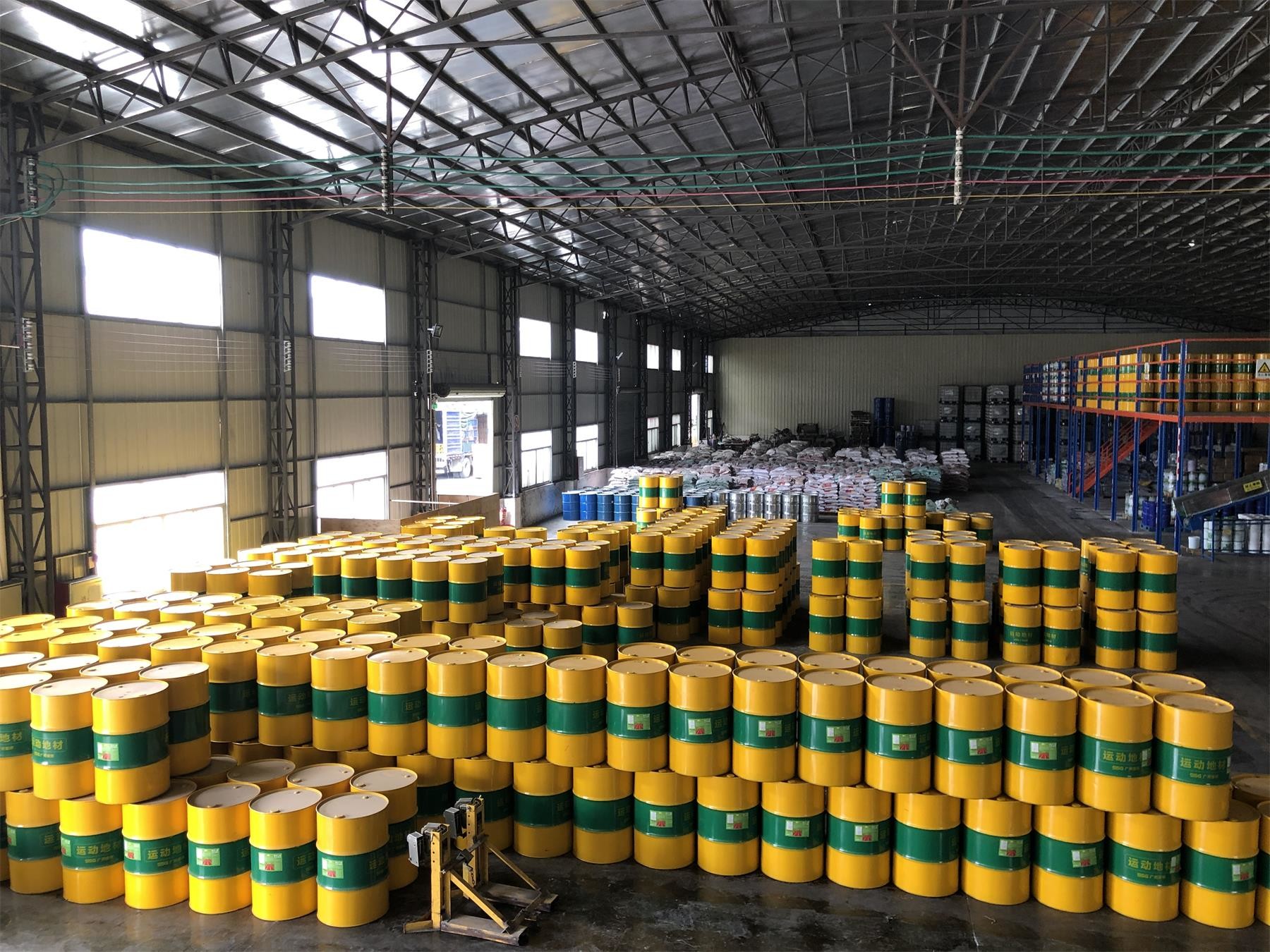 GUANGZHOU SHENGDONG SPORTS INDUSTRY CO., LTD. factory production line