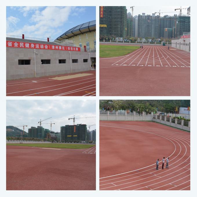 Polyurethane Athletics Track Surface All Weather 14mm Thickness 0