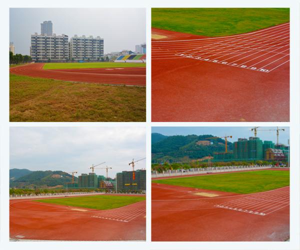 13mm Synthetic Tartan Running Track Anti UV Stadium Sport Flooring 0