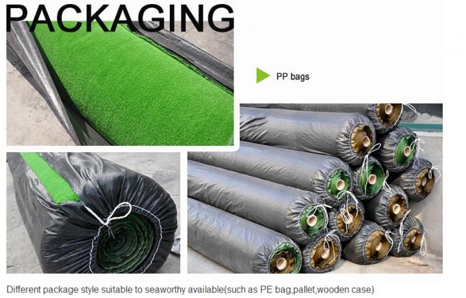 Non Slip 3/16'' Artificial Grass Sports Flooring Roll For Golf 1