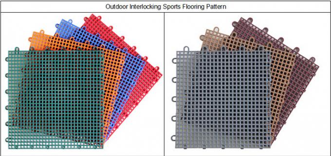 350g Indoor Sports Flooring Waterproof PP Interlocking Flooring 2