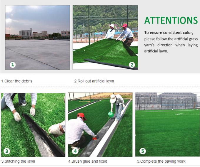 Football Golf Soft Artificial Grass Landscaping Football Court Green 1
