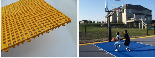 Waterproof Interlocking Sports Tiles Portable Basketball Sport Court Material 0