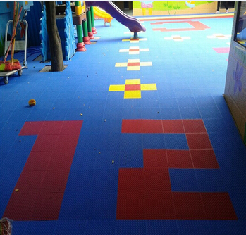 IAAF Standard Kindergarten Interlocking Sports Tiles No Toxic Elements 0