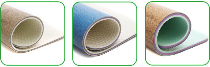 Green Sports PVC Vinyl Flooring / Indoor Basketball Flooring 4.5mm - 7.2 Mm 0
