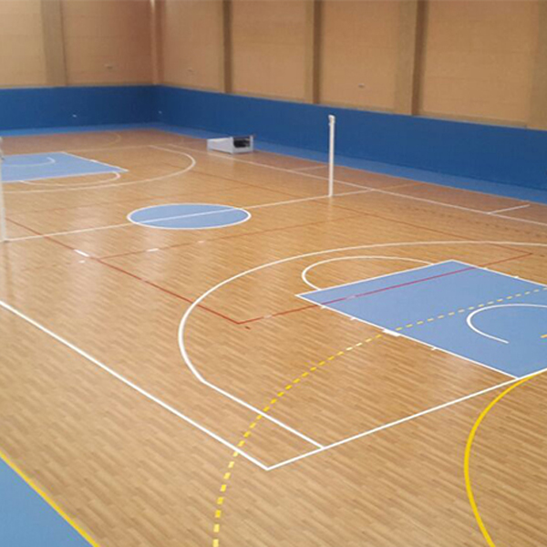 Green Sports PVC Vinyl Flooring / Indoor Basketball Flooring 4.5mm - 7.2 Mm 5