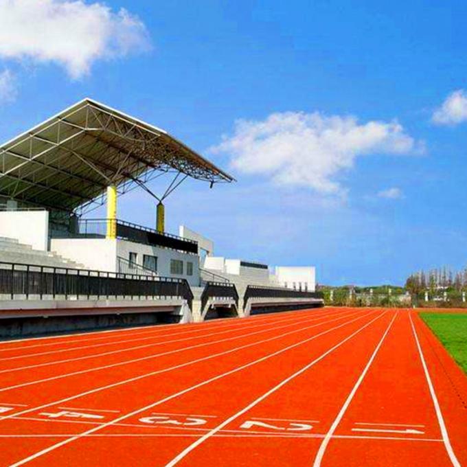 Red Synthetic Track Surface Recyclable Spray Coating System Running Track 0
