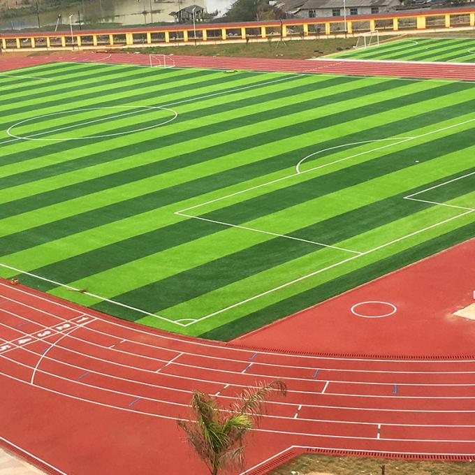 Multicolor All Weather Jogging Track Flooring Material Aging Resistance  0
