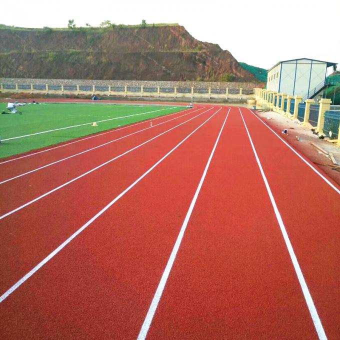 Odorless Breathable Plastic Running Track Mixed EPDM Spray Coating Jogging Track 1