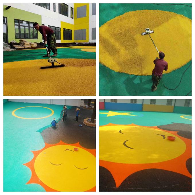 Safe and Sustainable Outdoor Spaces Colorful Recycled EPDM Rubber Granules 1