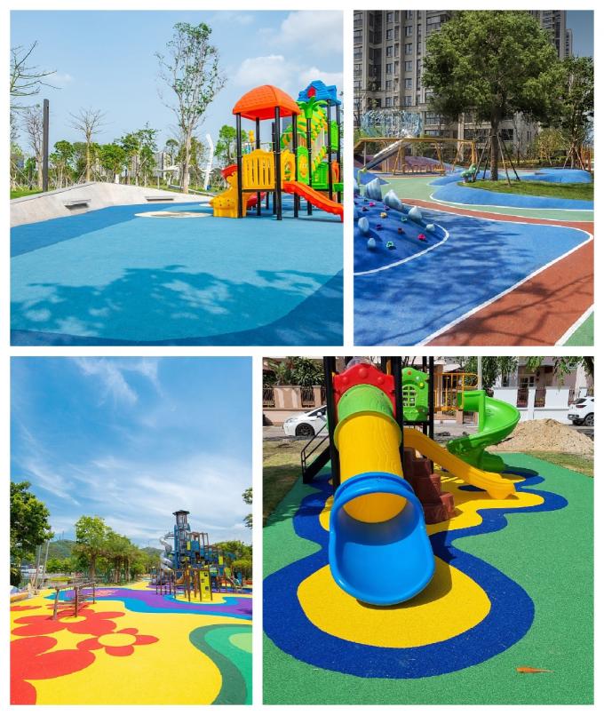 IAAF Non-Toxic Safe and Inviting Public Spaces 8mm EPDM Playground Surface 1