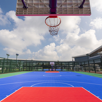 Sports Court Basketball Plastic Court Tiles Interlocking Pp Surface Material