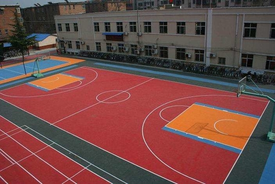 Suspended Polypropylene Interlocking Sports Tiles For Basketball Court