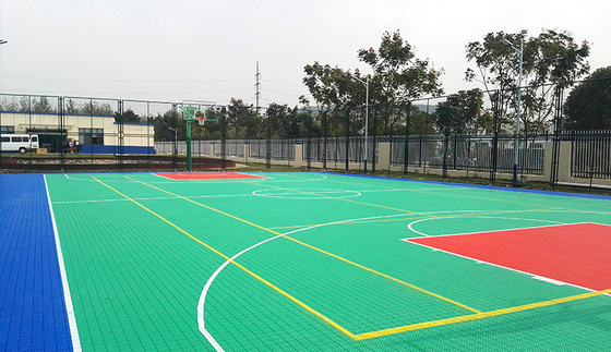Intelligent Pp Interlocking Sports Tiles Portable Basketball Sport Court Material