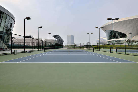 All Weather Suitable Acrylic Tennis Court Paddle Tennis Court Assembled