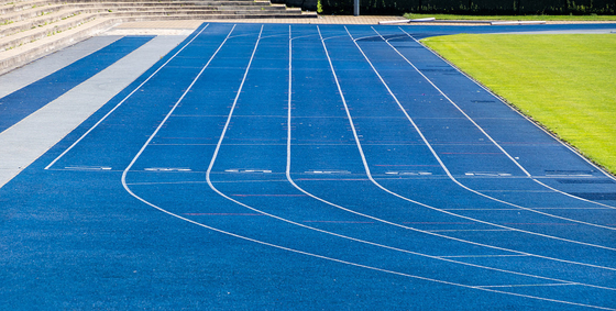 IAAF Certified Spray Coated Synthetic Athletic Track Eco-Friendly