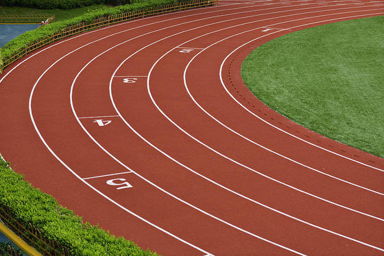 Permeable Eco Sports Flooring IAAF Synthetic Running Track