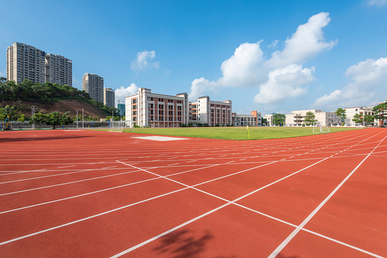 Permeable Eco Sports Flooring IAAF Synthetic Running Track