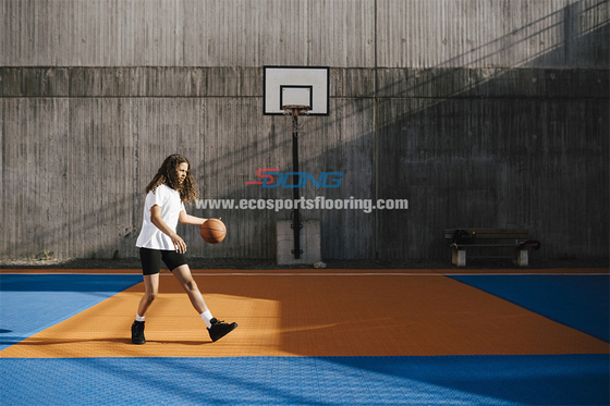 Modular Pp Interlocking Sports Flooring IAAF ITF ISO14001 Apporved