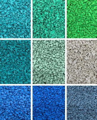 Safe and Sustainable Outdoor Spaces Colorful Recycled EPDM Rubber Granules