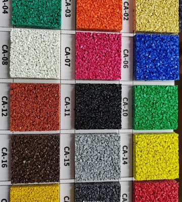 Customized Durable 1mm Thick EPDM Rubber Flooring Colorful Granules Kids Runway