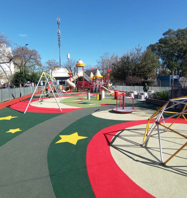 UV-Stabilized Colored EPDM Rubber Playground Flooring Park Floor
