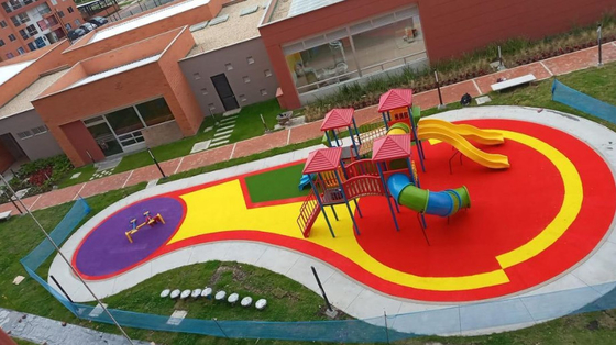 UV Stabilized Colored EPDM Rubber Playground Flooring For Park