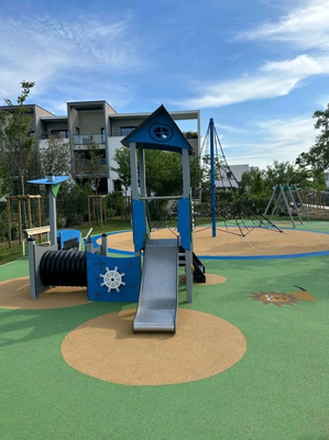 UV Resistant Athletic EPDM Playground Surface Rubber Flooring  High Flexibility