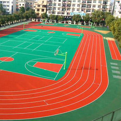 ISO14001 13mm All Weather Athletic Rubberized Track Surface Fadeless