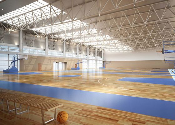 Green Sports PVC Vinyl Flooring / Indoor Basketball Flooring 4.5mm - 7.2 Mm