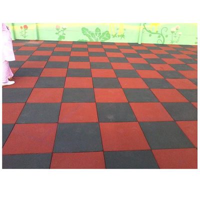 Eco - Friendly 8mm Thickness Colorful Rubber Safety Tiles