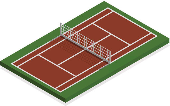 3mm Thickness Acrylic Tennis Court PU Cushion Layer Combine