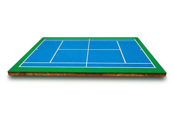 Anti Slip Acrylic Sports Court Green Synthetic Turf Wear Resistant