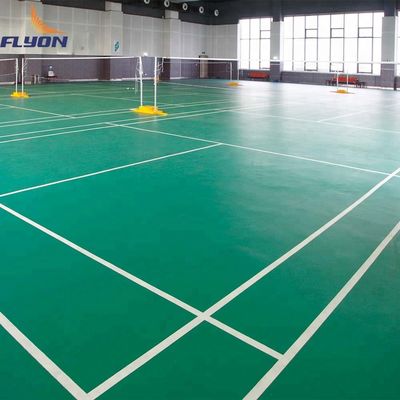 Outdoor 7.0mm Thickness PVC Sports Flooring For Badminton Court