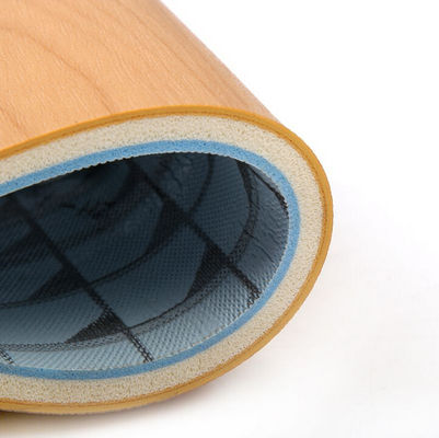 Wear Resistant PVC Vinyl Flooring Anti - Slip Colored Basketball Floor