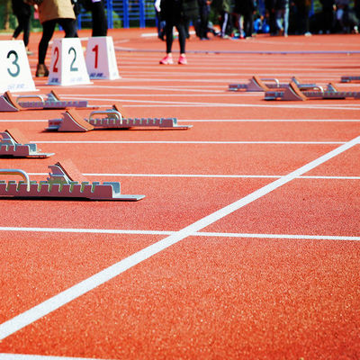 Permeable Eco Sports Flooring 400M Non Poisonous Athletic Running Track