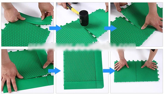 Recyclable Indoor Outdoor Interlocking Sports Tiles Wear Resistant