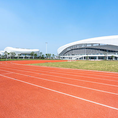 2.5mm Synthetic Sports Flooring Prefabricated System Running Track Multicolor