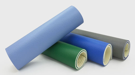 Safety PVC Sports Flooring Colorful Indoor Badminton Mat 6.0mm Thickness