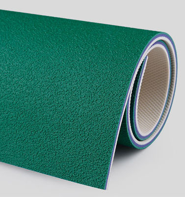 Anti Bacterial PVC Sports Flooring 1.8m Width Flame Retardant Plastic Flooring