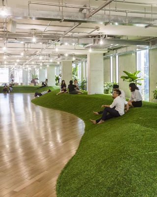High Carbon PE 30mm Artificial Grass Sports Flooring Field Green
