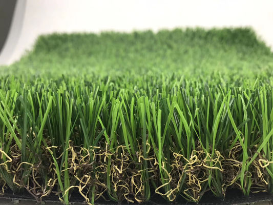 High Density Artificial Grass Sports Flooring Landscaping Bright Color