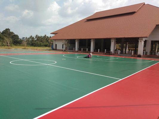 Anti Skidding PU Sports Flooring For Tennis Court Non-Poisonous