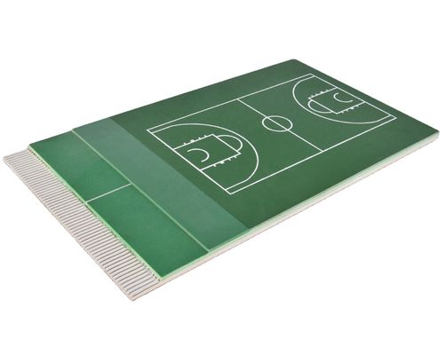 Fadeless Elastic Layer Futsal Basketball Court PU Sports Flooring