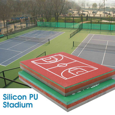 Plastic Silicone Polyurethane Sports Flooring Fadeless Tennis Court Paint