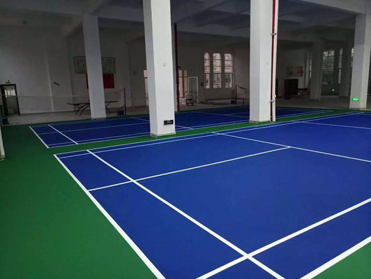 Multi Sport Synthetic Spu Acrylic Tennis Court Green Spray Painted