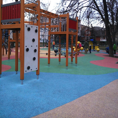 Lead-Free Epdm Kindergarten Playground Surface Plastic Color Rubber Granules