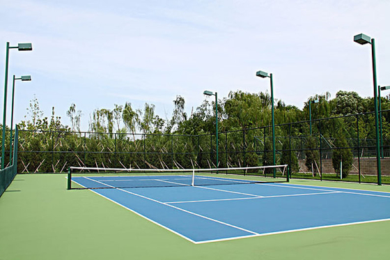 Blue Green Anti Skid Badminton Court Synthetic Flooring Seamless