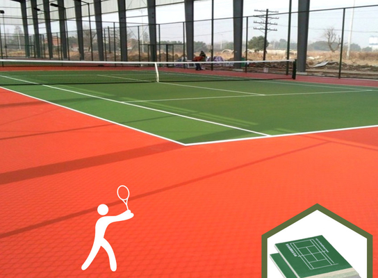 Acrylic Tennis Court Construction Non Cushion Synthetic Tennis Court