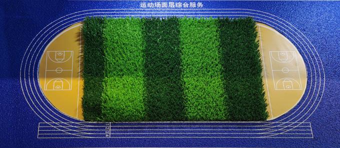Moistureproof 9000 Dtex Artificial Grass Carpet Roll Anti Aging Sports Playground 3